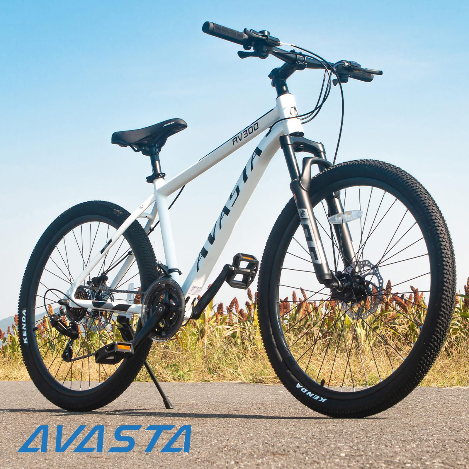 AVASTA AV300 26 27.5 inch Mountain Bike with 21-Speed, Aluminum Frame, Dual Disc Brake, Comfortable Saddle, Multiple Colors - Image 8