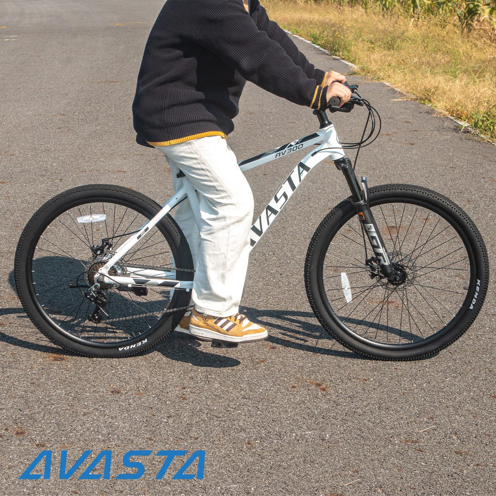 AVASTA AV300 26 27.5 inch Mountain Bike with 21-Speed, Aluminum Frame, Dual Disc Brake, Comfortable Saddle, Multiple Colors - Image 9