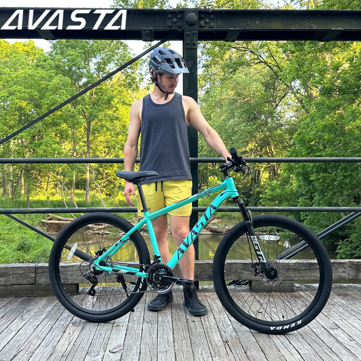 AVASTA AV300 26 27.5 inch Mountain Bike with 21-Speed, Aluminum Frame, Dual Disc Brake, Comfortable Saddle, Multiple Colors - Image 6