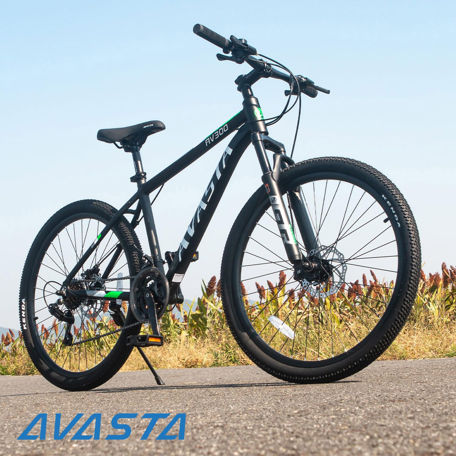 AVASTA AV300 26 27.5 inch Mountain Bike with 21-Speed, Aluminum Frame, Dual Disc Brake, Comfortable Saddle, Multiple Colors - Image 9