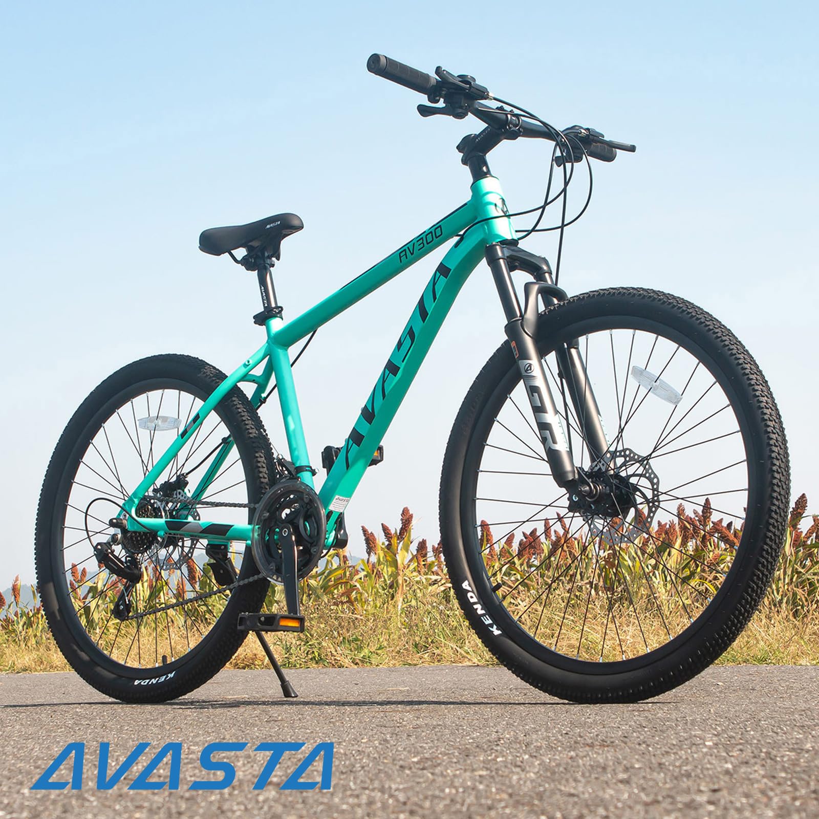 AVASTA AV300 26 27.5 inch Mountain Bike with 21-Speed, Aluminum Frame, Dual Disc Brake, Comfortable Saddle, Multiple Colors - Image 9