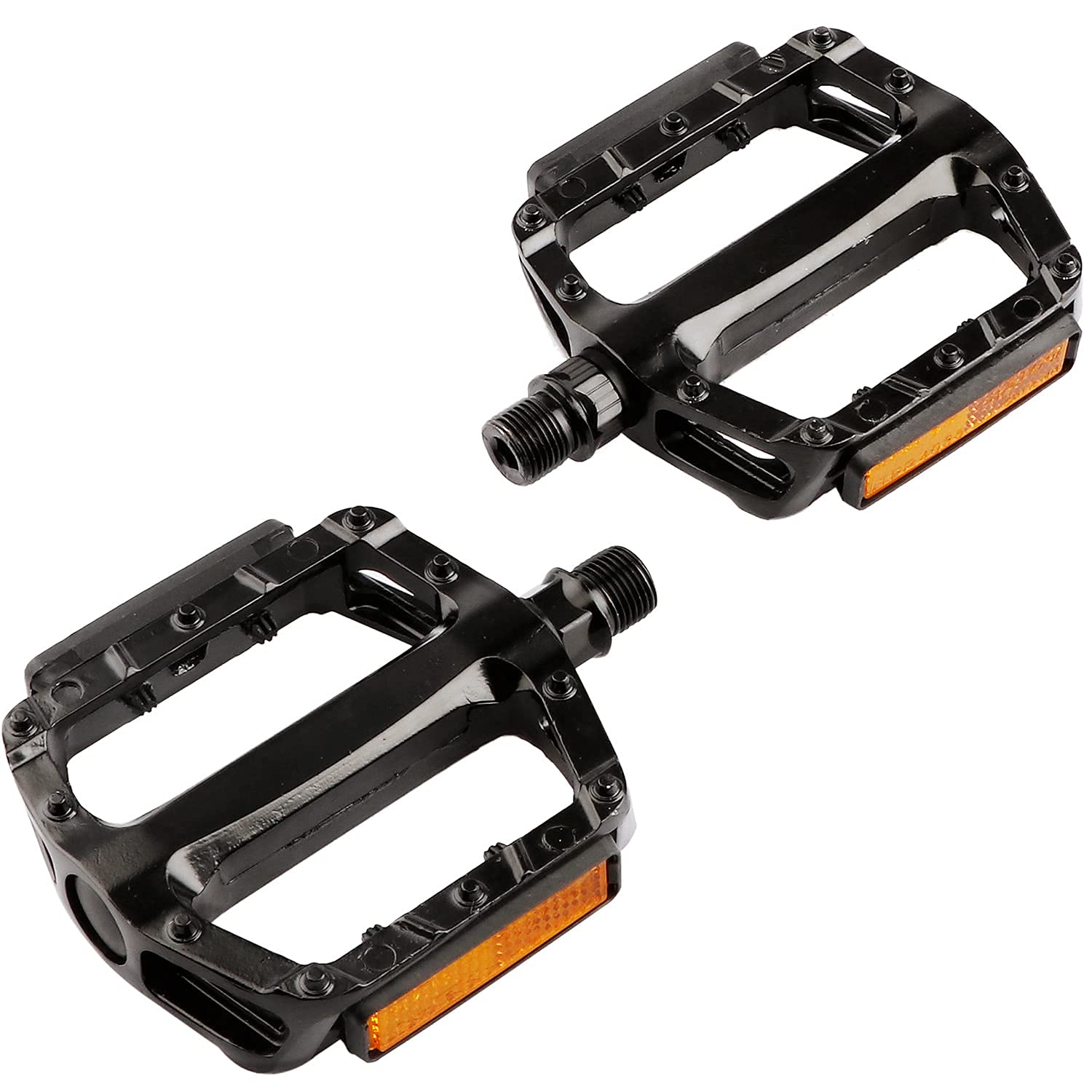 AVASTA Bike Pedals, Aluminum Alloy Bicycle Pedals with Reflector for Mountain Bike Road Bike and Other Bicycles,Threads Size 9/16 Inch - Image 6