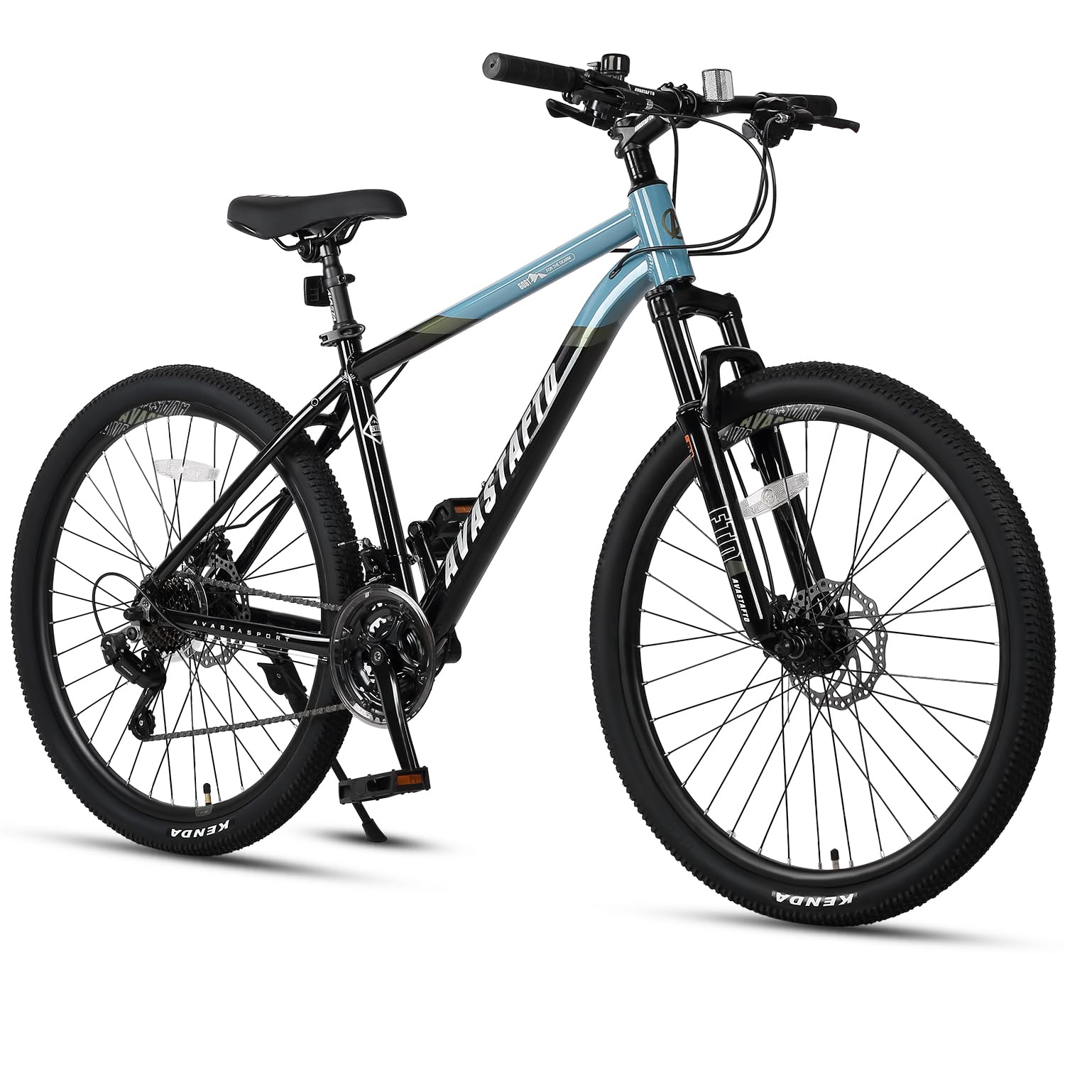 AVASTA Earth 26 27.5 inch Mountain Bike with 21-Speed, Aluminum Frame, Dual Disc Brake, Comfortable Saddle, Multiple Colors