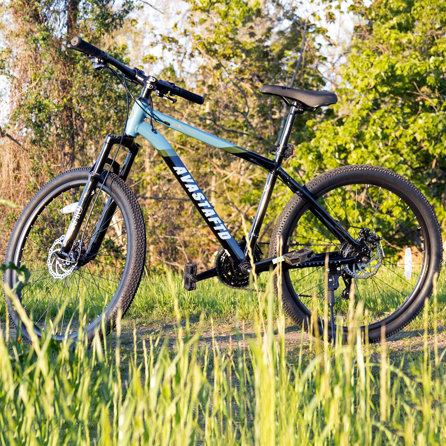 AVASTA Earth 26 27.5 inch Mountain Bike with 21-Speed, Aluminum Frame, Dual Disc Brake, Comfortable Saddle, Multiple Colors - Image 7