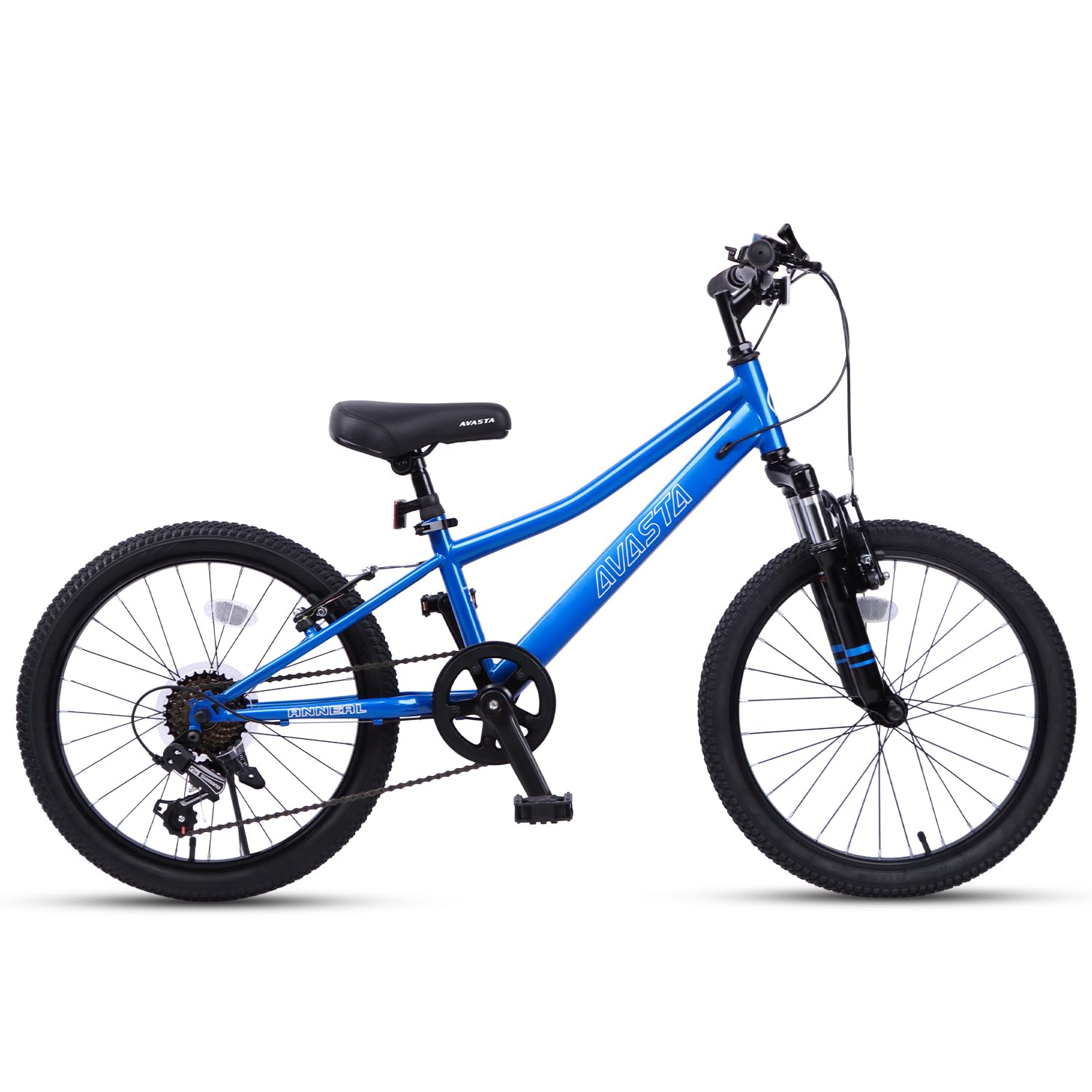 AVASTA Govet 20'' Kids Mountain Bike for 6-12 Years Old Boys Girls with Suspension Fork, 6 Speeds Drivetrain, Multiple Colors - Image 2