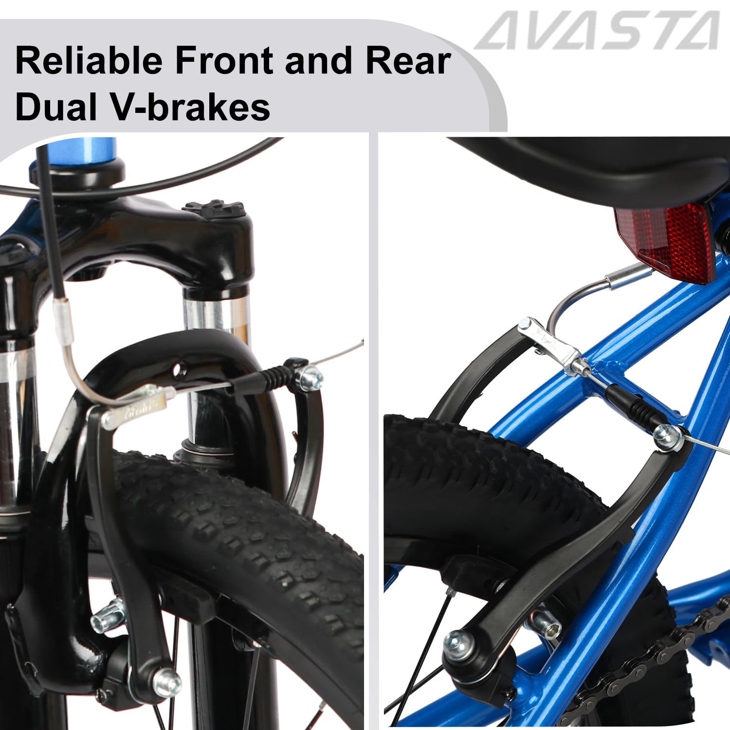 AVASTA Govet 20'' Kids Mountain Bike for 6-12 Years Old Boys Girls with Suspension Fork, 6 Speeds Drivetrain, Multiple Colors - Image 8