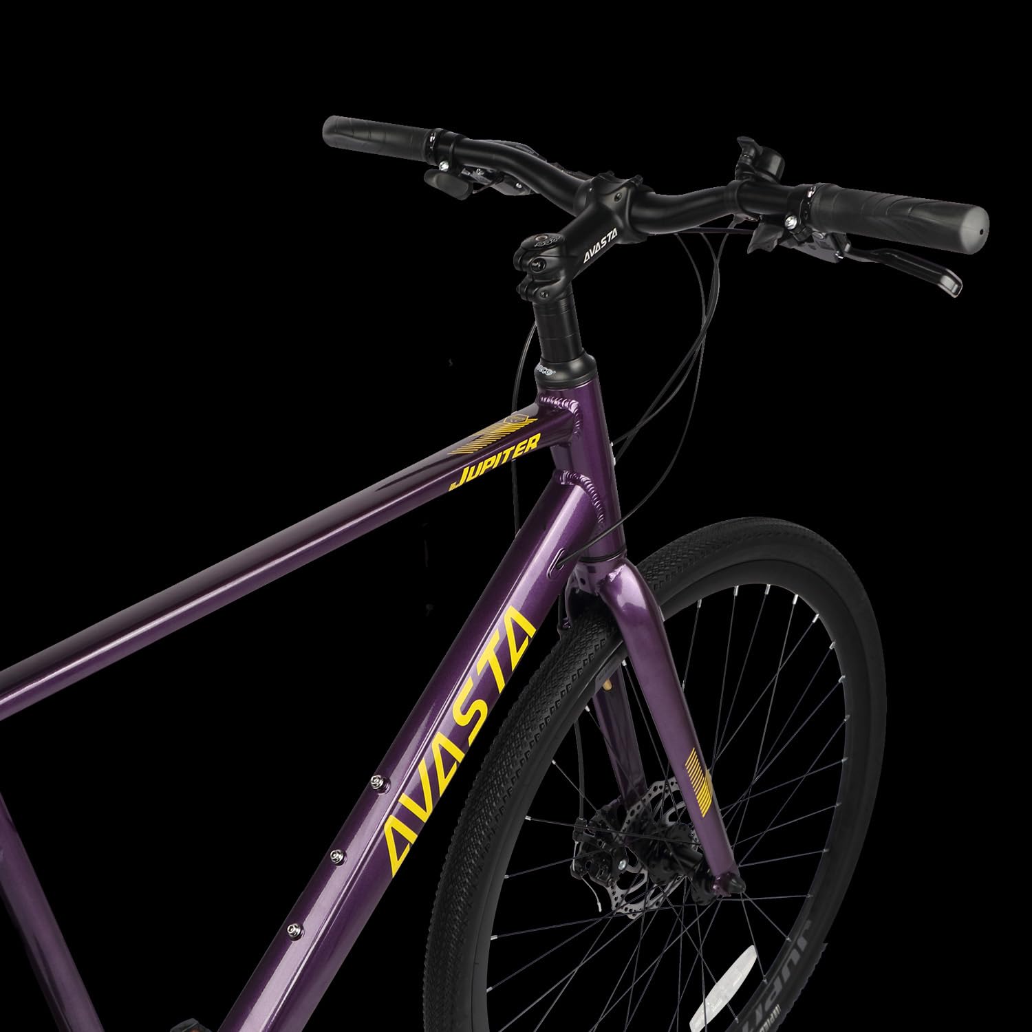 AVASTA Jupiter 700C Road Adult Step-Over Hybrid Cycling Bike Bicycle, Aluminum Frame, 21-Speed, Dual Disc Brakes, Multpile Colors for Men Woman Male Female - Image 5