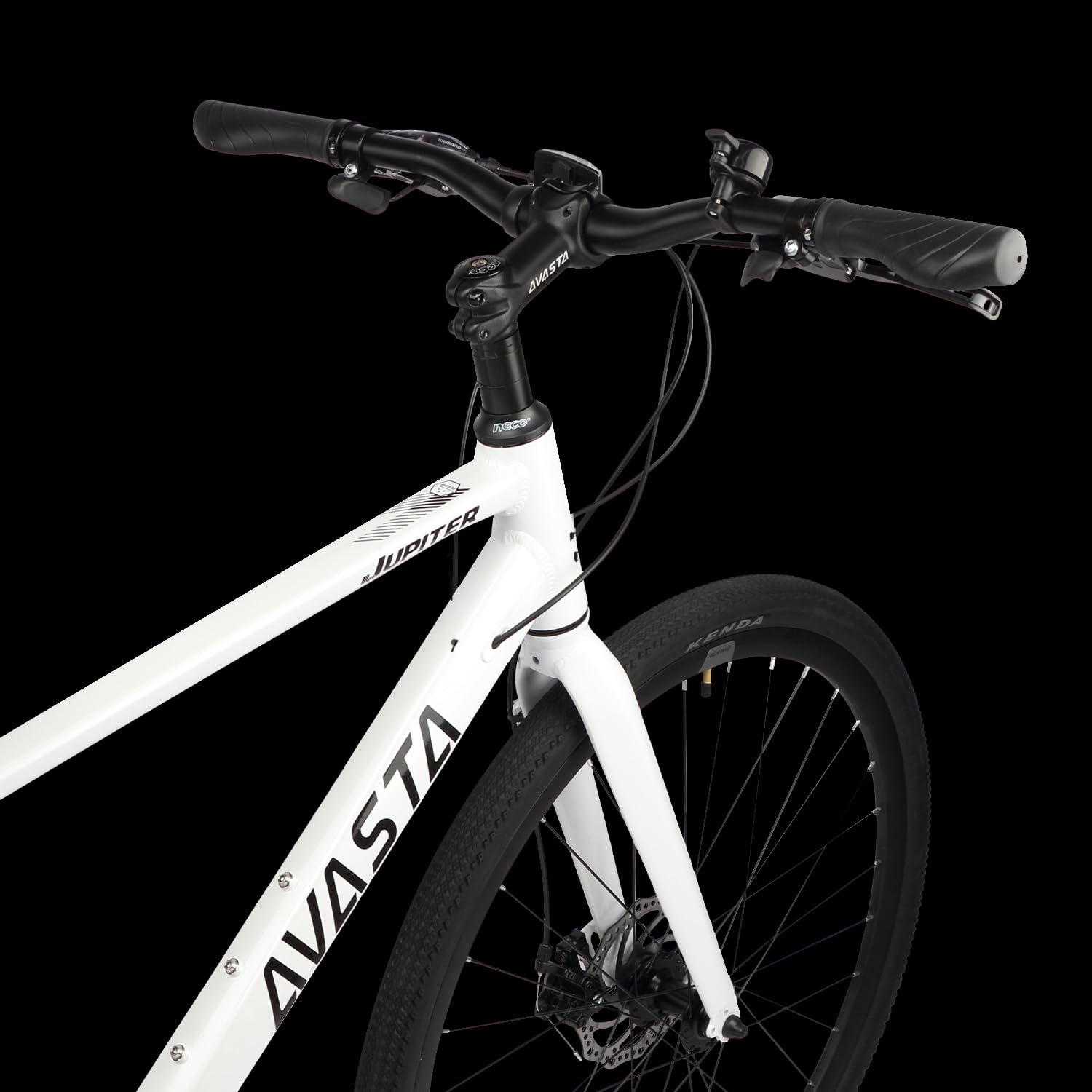 AVASTA Jupiter 700C Road Adult Step-Over Hybrid Cycling Bike Bicycle, Aluminum Frame, 21-Speed, Dual Disc Brakes, Multpile Colors for Men Woman Male Female - Image 5