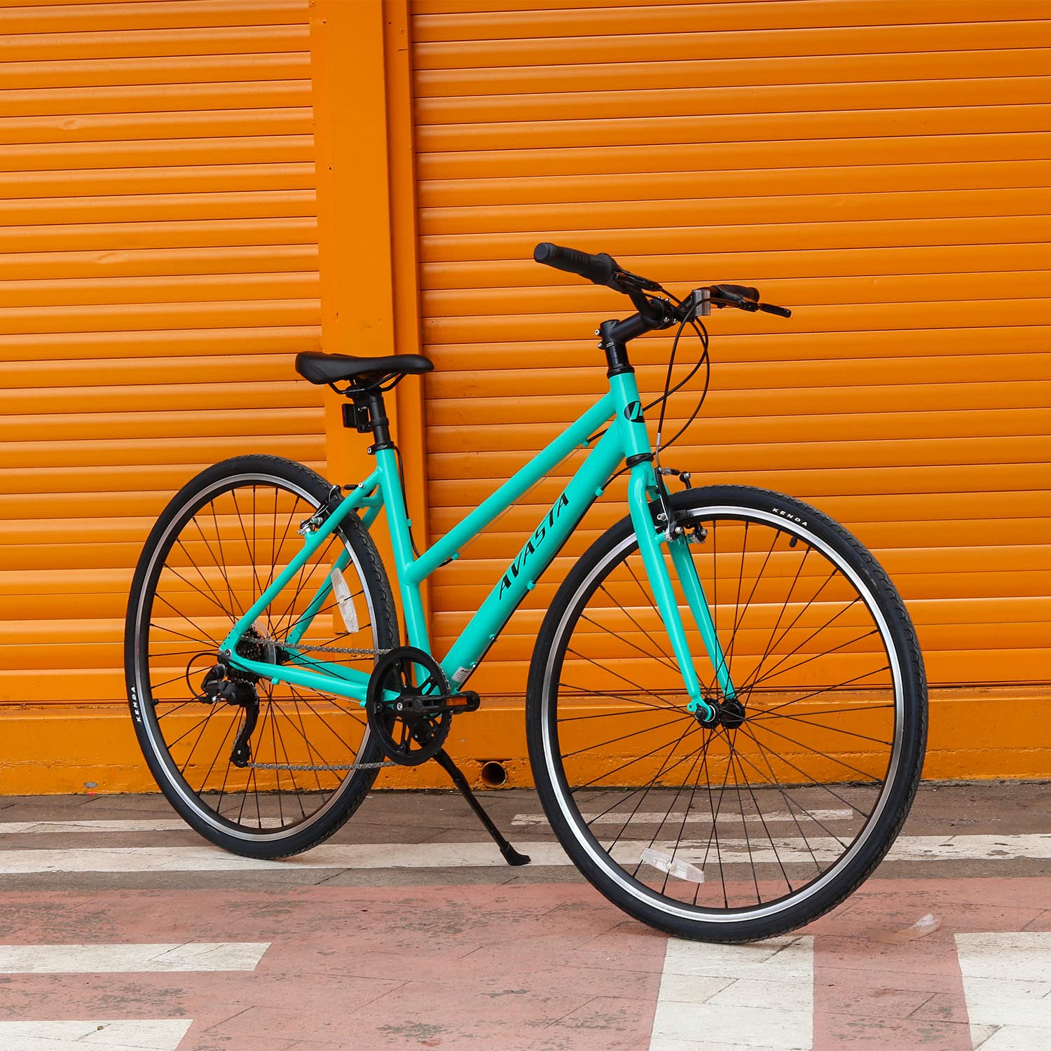 AVASTA Populus 700C Road Bike for Women with Kickstand, 15 17 Inch Lightweight Step Through Aluminum Alloy Frame, 7-Speed Drivetrain, Multiple Colors - Image 6