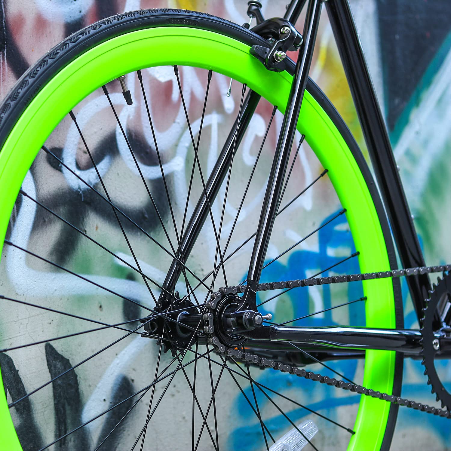 AVASTA Single-Speed Fixed Gear Urban Commuter Fixie Bike Flip Flop Hub Bicycle, Multiple Colors - Image 3