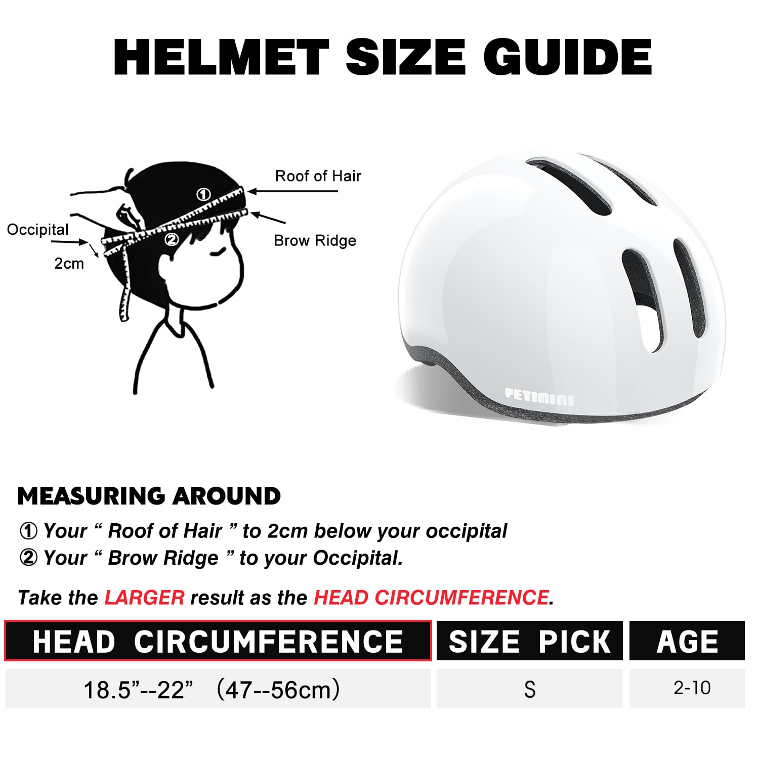Petimini Kids Bike Helmet with DIY Stickers, CPSC & CE Certified for Toddler Kids Ages 2-6 Boys Girls, Multi-Sport Safety Cycling Skating Scooter Helmet, Multiple Colors - Image 7